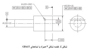 اندازه گذاری و تلرانس گذاری هندسی